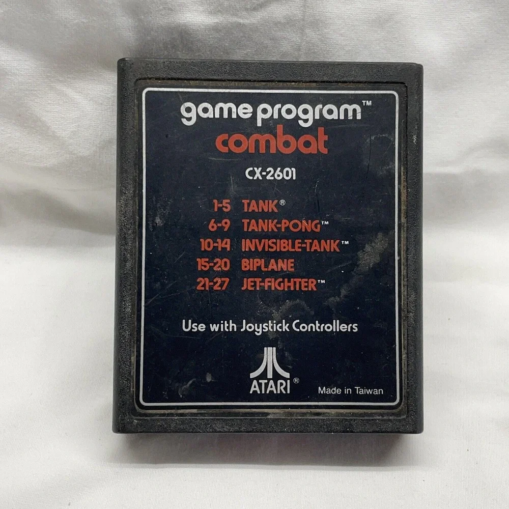 Combat Game Program‎ Cartridge For Atari 2600 - Used, Untested, CX-2601